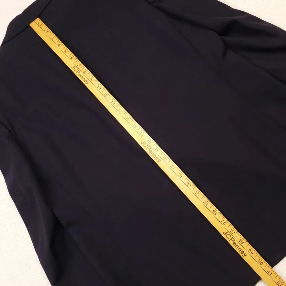 Chaps Ralph Lauren Blazer Mens 42R Navy Blue Wool Gold Crest Buttons Sport Coat